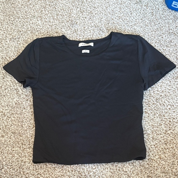 Babaton Black soft contour Short Sleeve Tee - Picture 1 of 4
